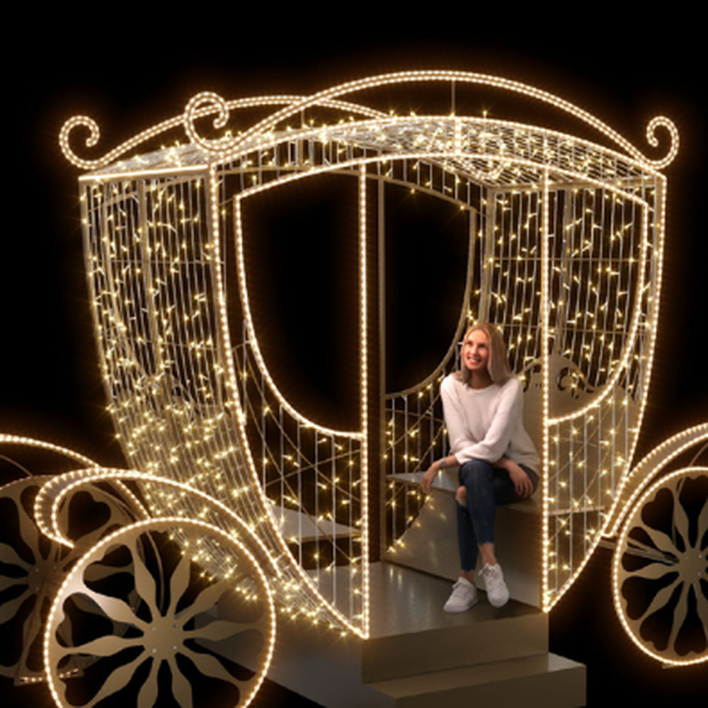 Construcții 3D — figuri luminoase