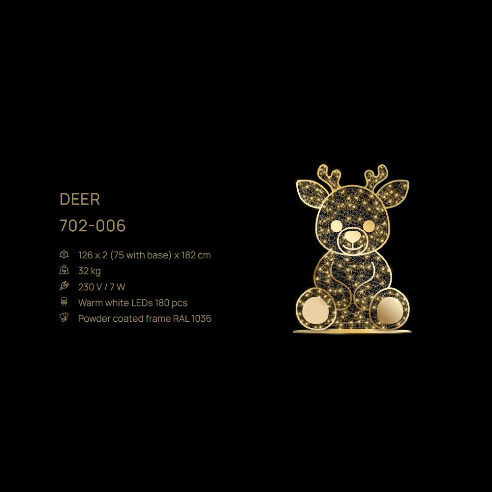 Deer — figură LED
