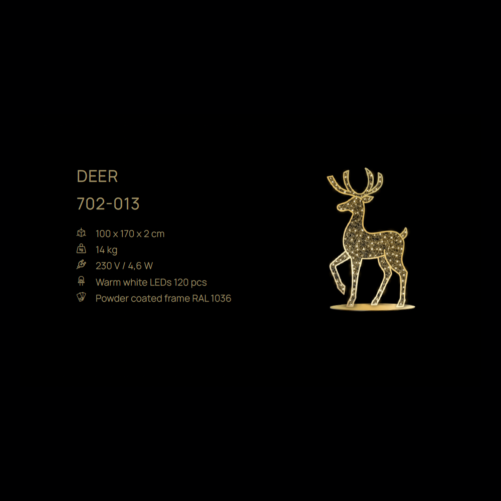 Deer (silhouette) — figură LED