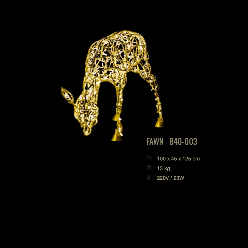 Fawn Grazing — LED