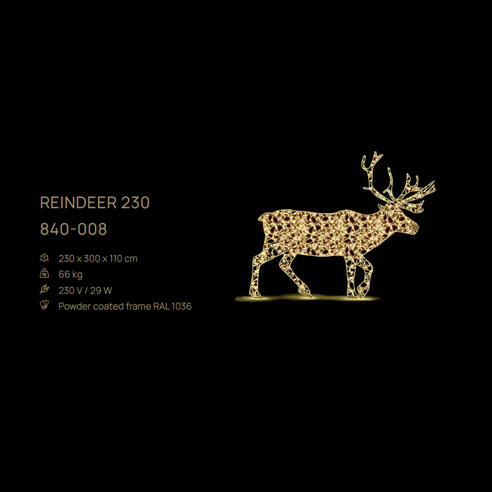 Reindeer 230 — figură LED