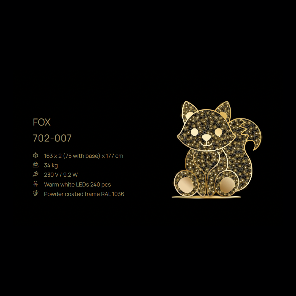 Fox — figură LED