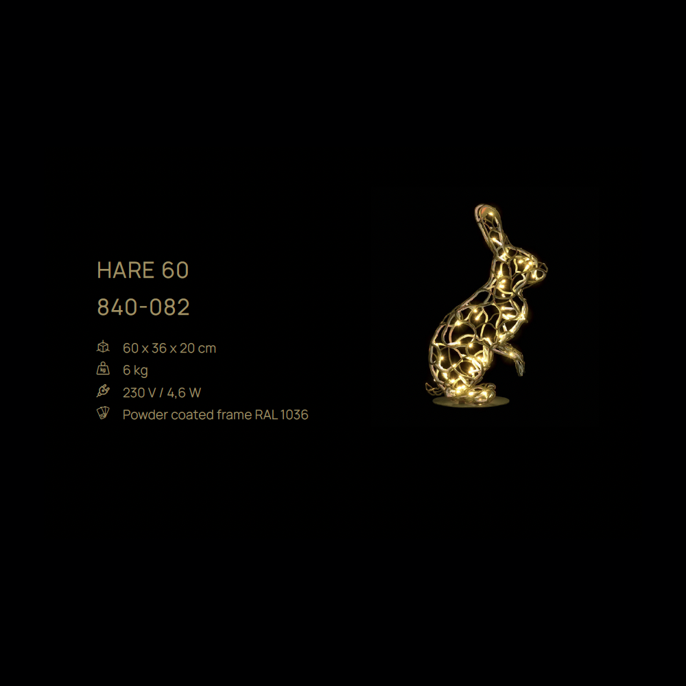 Hare 60 — figură LED