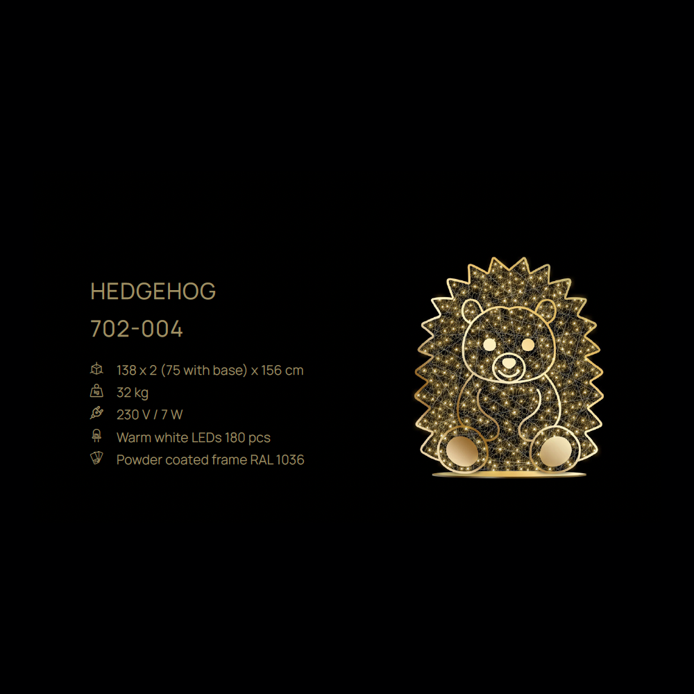 Hedgehog — figură LED