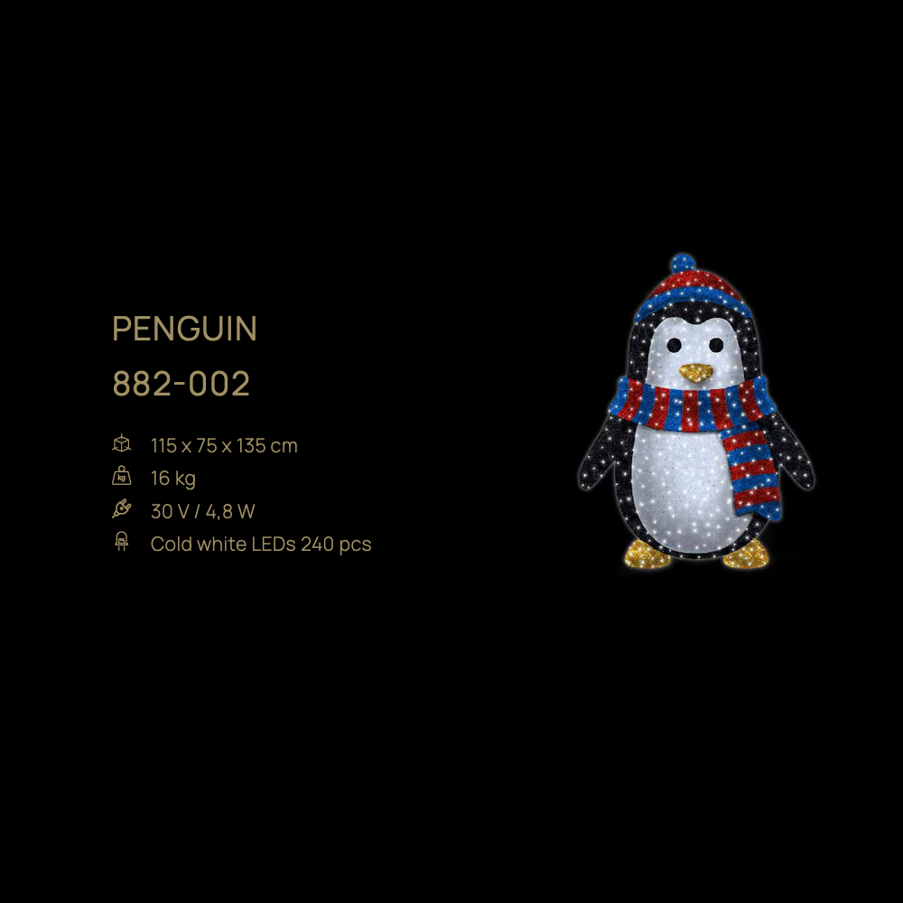 Penguin — figură LED