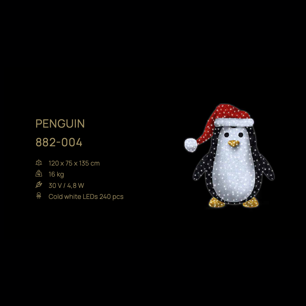 Penguin — figură LED