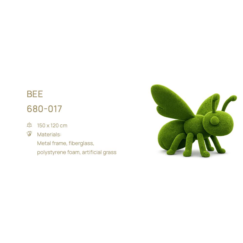Bee — topiary figure, 150 × 120 cm