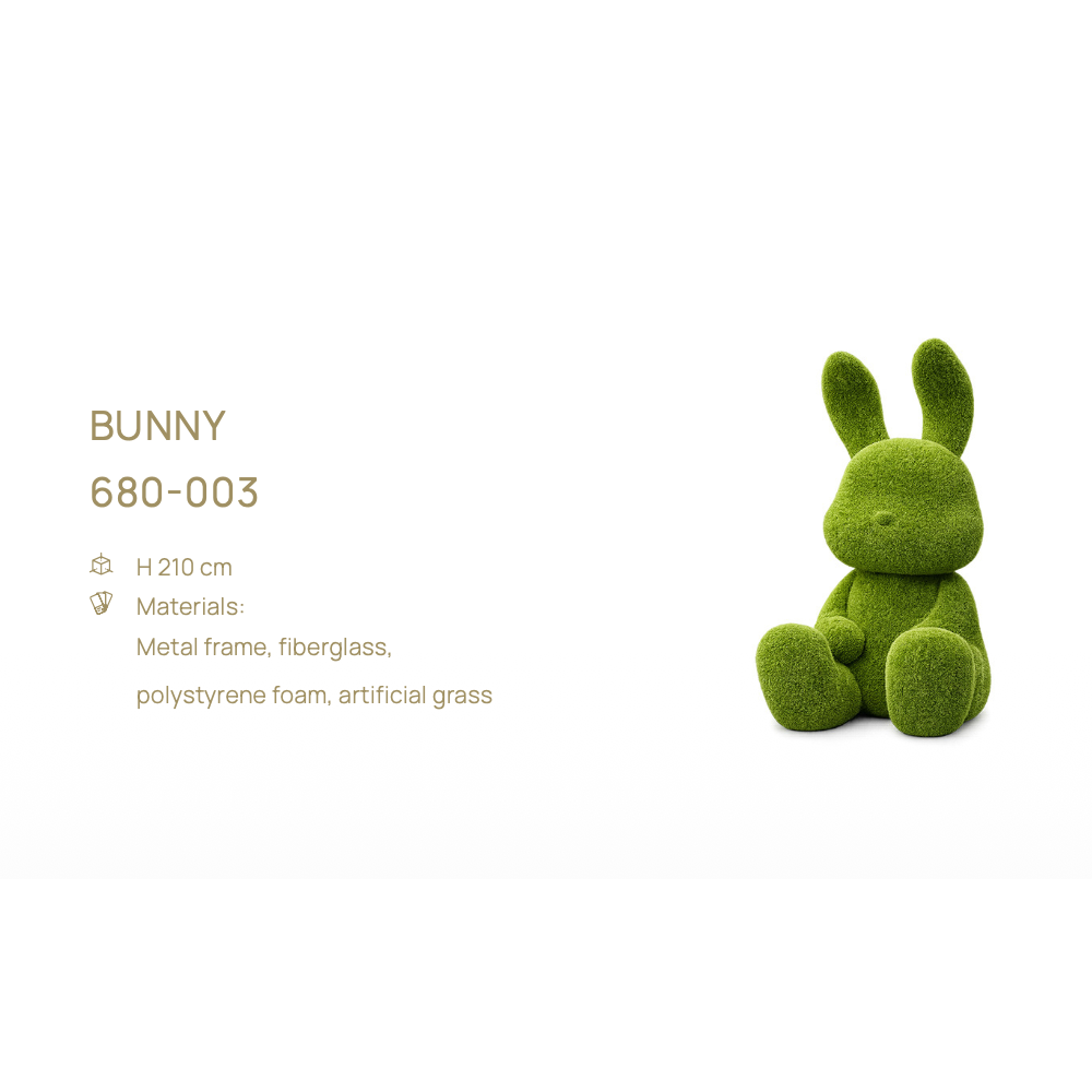 Bunny — figură topiară, H 210 cm