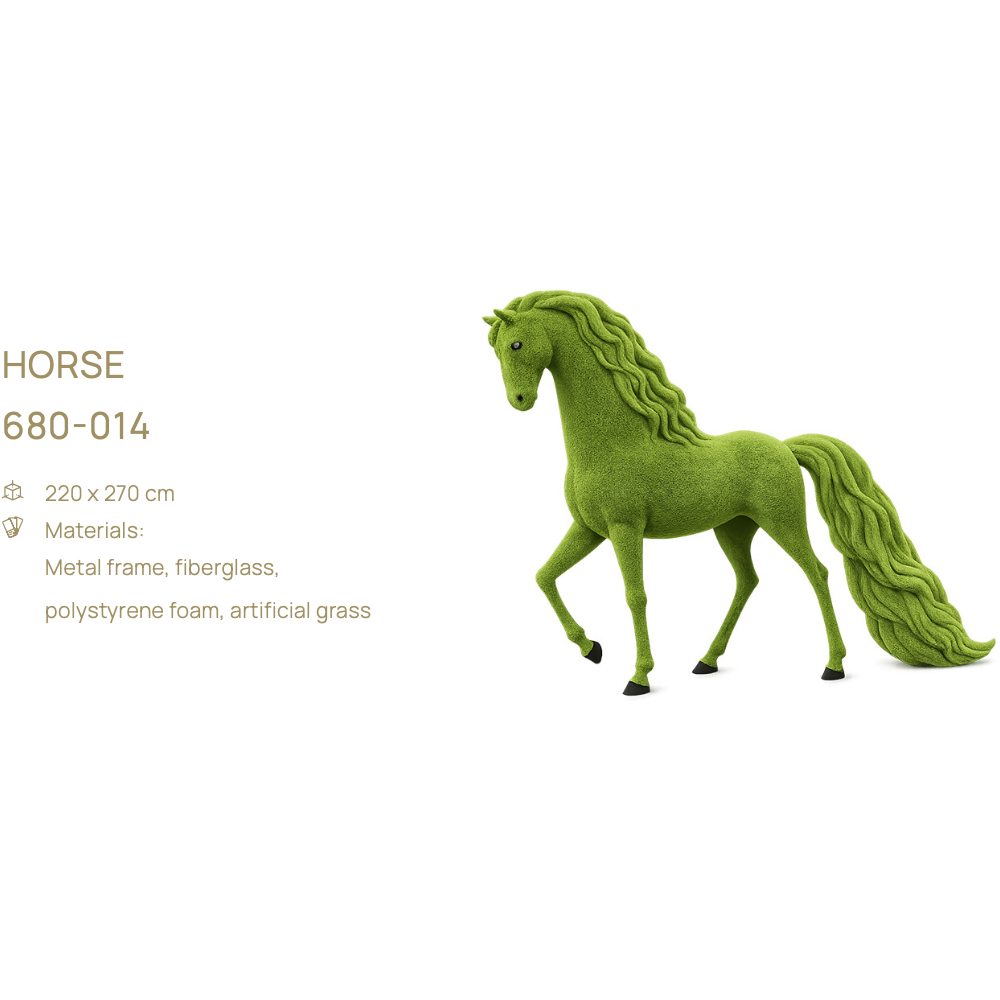 Horse — топиарная фигура, 220 × 270 cm
