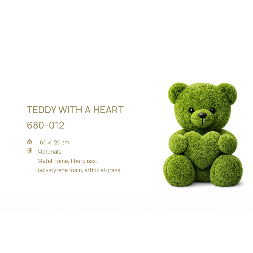 Teddy with a Heart — LED figure