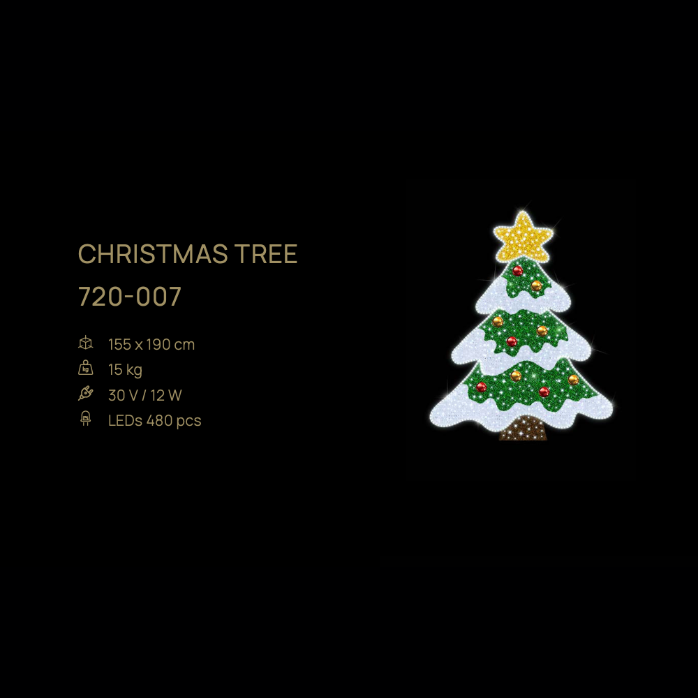 Christmas Tree (Selfie 2D) — figură LED