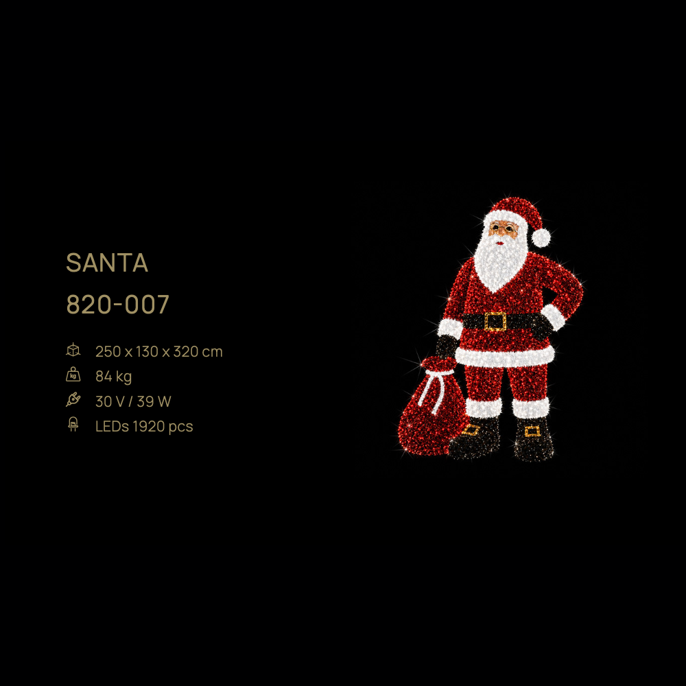 Santa — figură LED