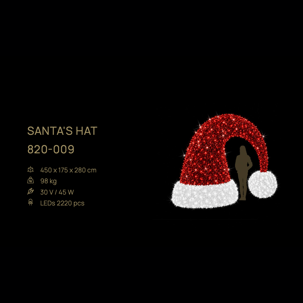 Santa's Hat — figură LED
