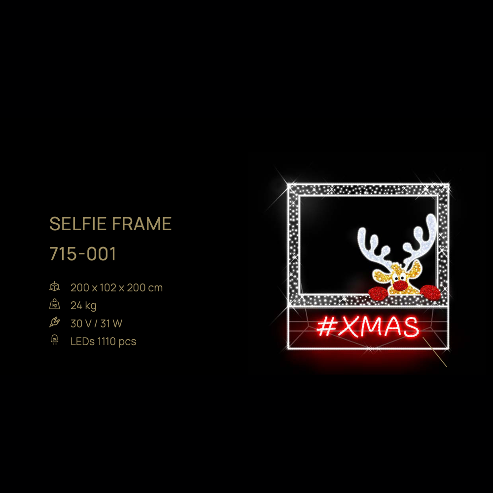 Selfie Frame — figură LED