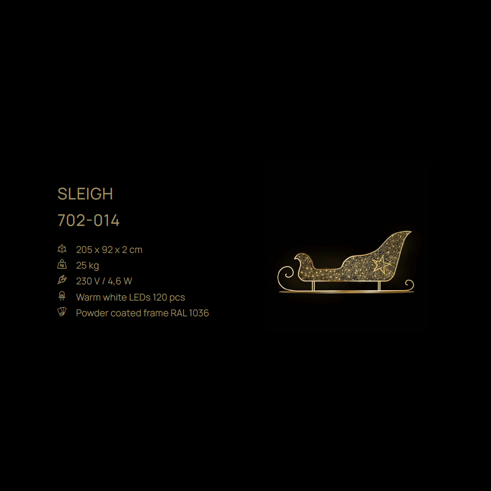 Sleigh — figură LED