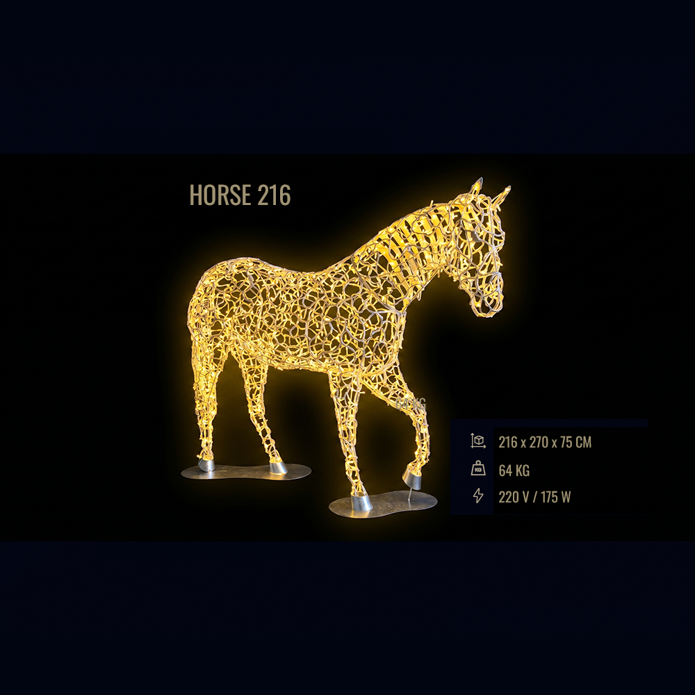 Horse 216 — figură LED cal