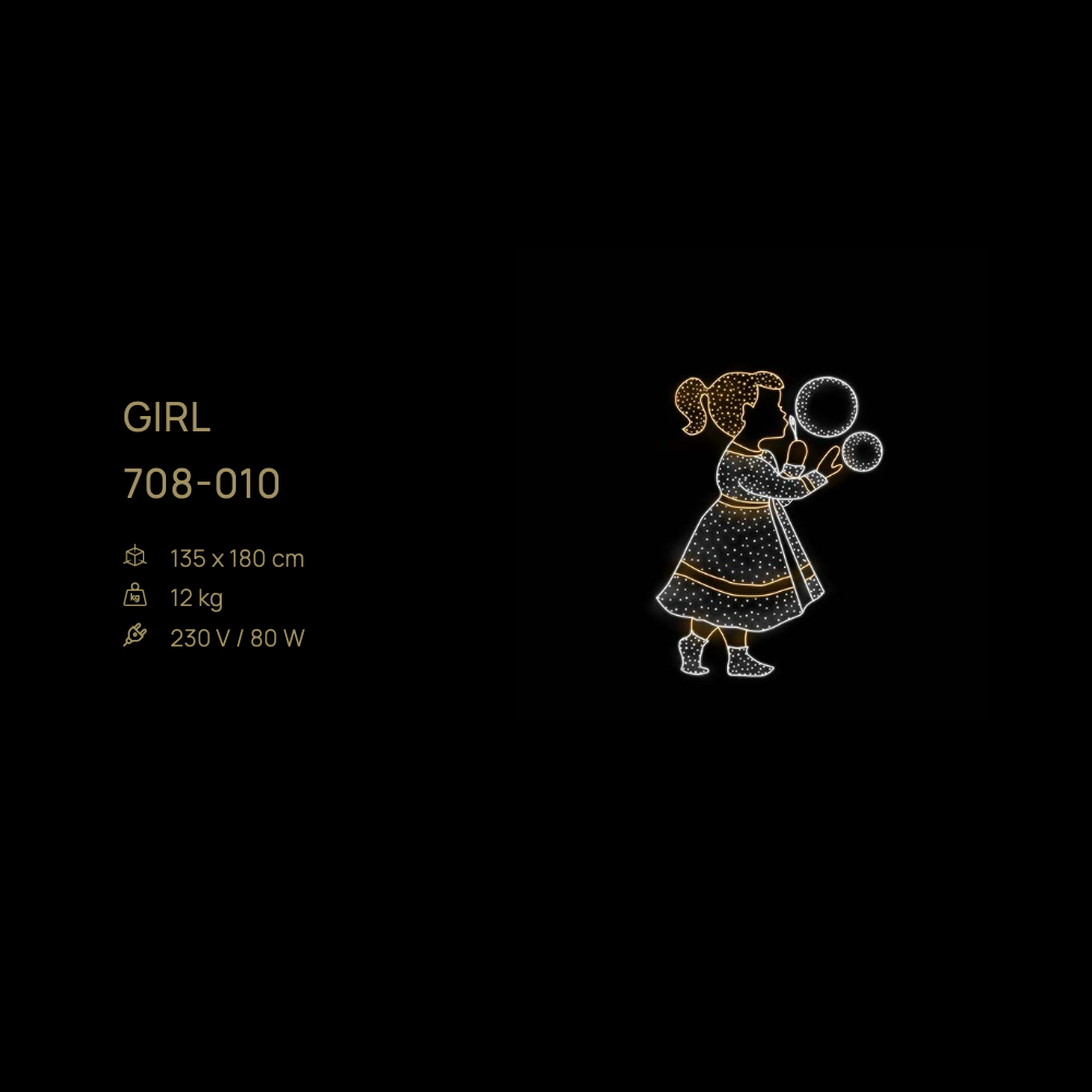 Girl — figură LED