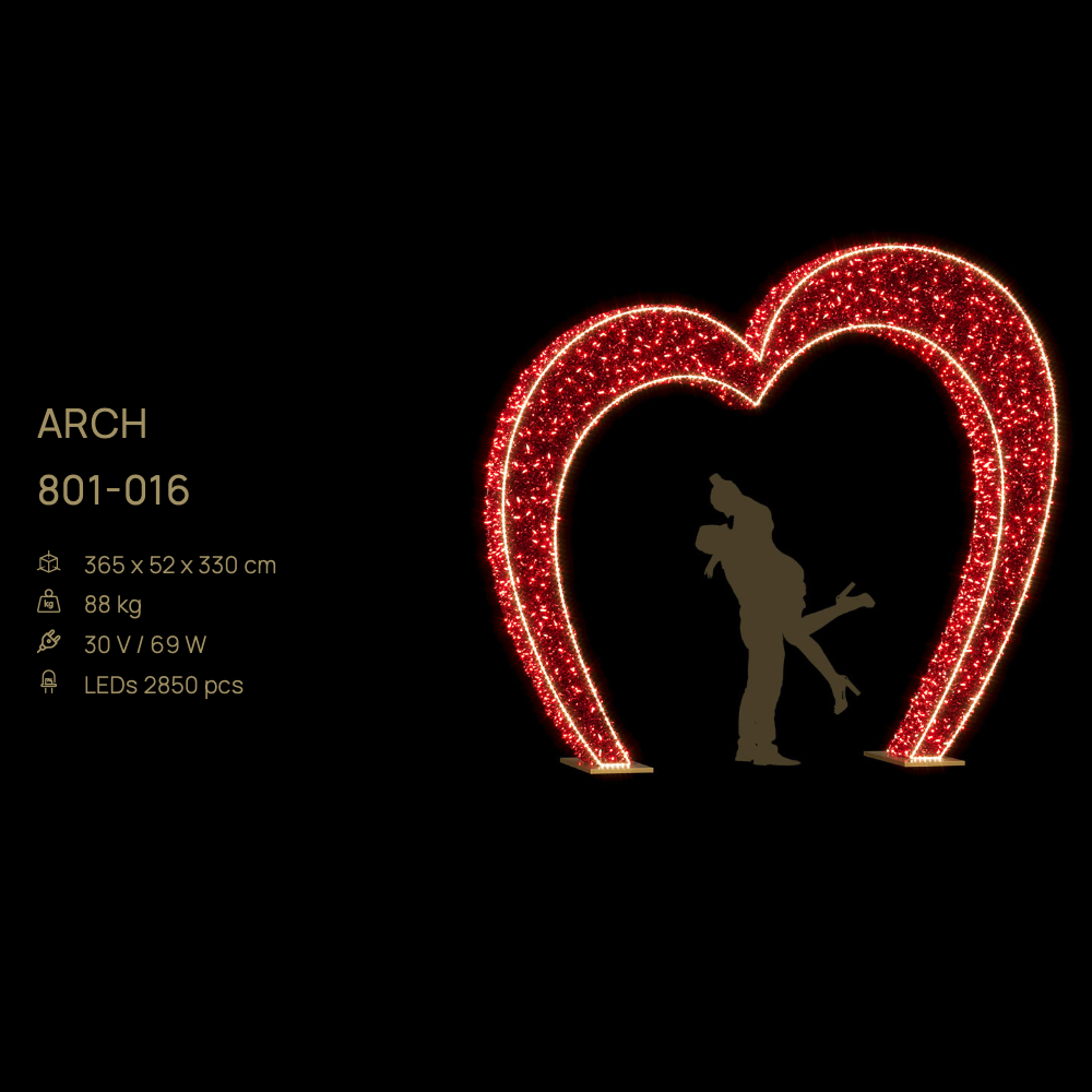 Arch (Heart) — figură LED