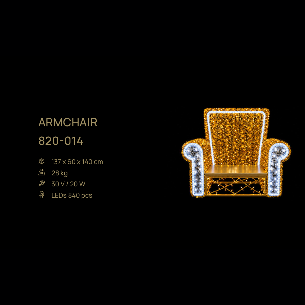 Armchair — figură LED