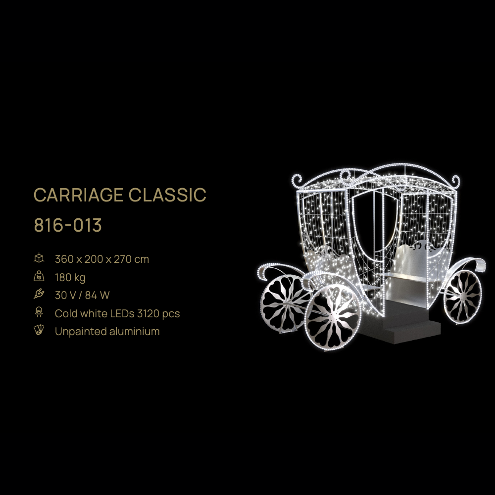 Carriage Classic (Silver) — figură LED