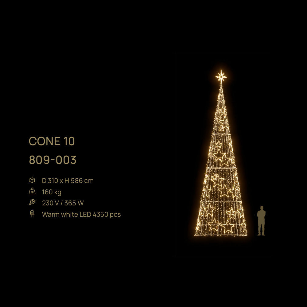 Cone 10 — figură LED