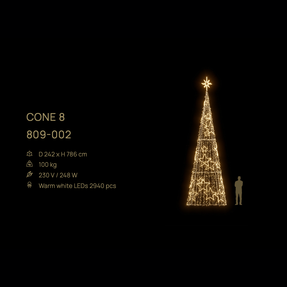 Cone 8 — figură LED