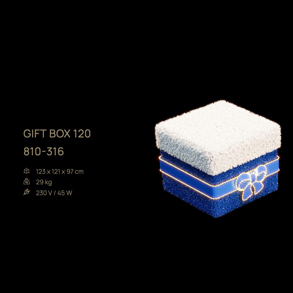 Gift Box 120 — figură LED