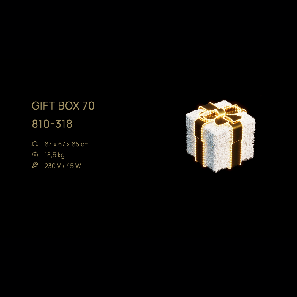 Gift Box 70 — figură LED