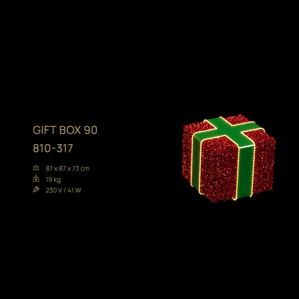 Gift Box 90 — figură LED