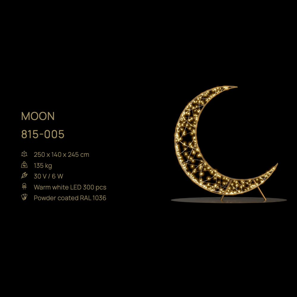 Moon — figură LED