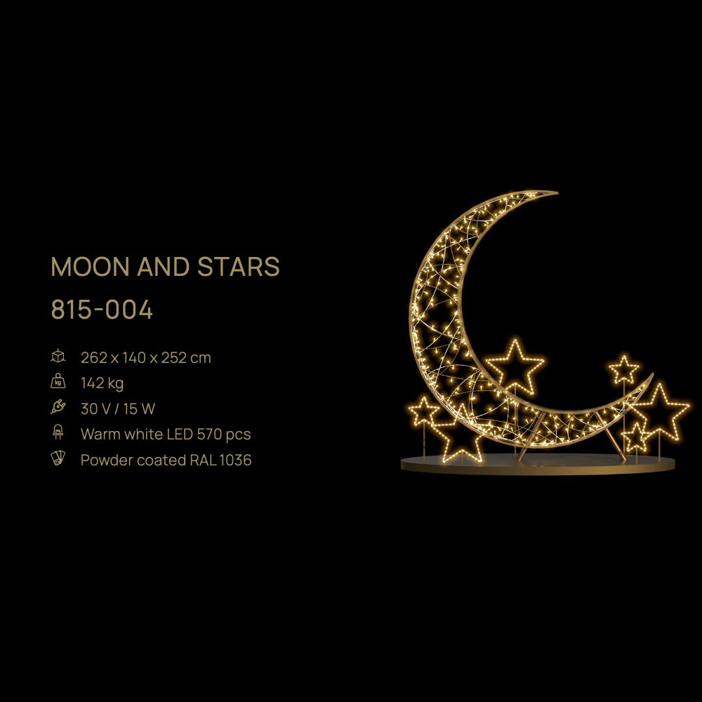 Moon and Stars — figură LED