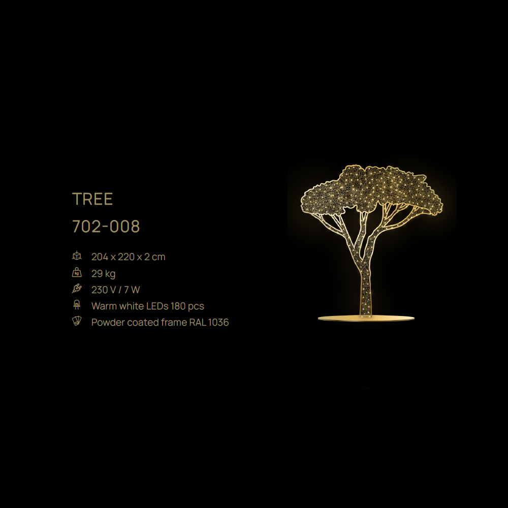 Tree (crown) (crown) — figură LED