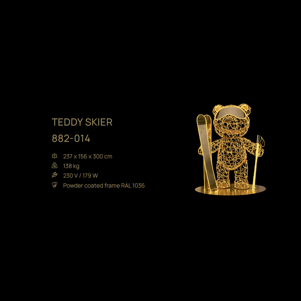 Teddy Skier — figură LED