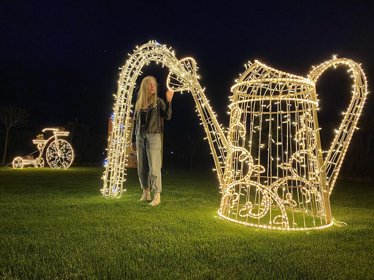 Construcții LED pentru parc — vedere 2